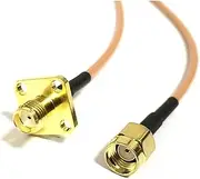 ROBAUN Antenna Extension Cable SMA Female Panel Chassis to Male Pigtail Adapter RG316 15CM/30CM/50CM/100CM(RP SMA Male,100cm)