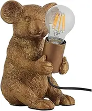 [Lexi Lighting] Animal Inspired Desk Lamp, Koala lamp, Golden Polyresin Base, Base Only Lamps, E27, Australian Flair, Eye-Catching Design for Living Room Ambient Lighting