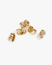 Gold Earring Butterfly Backs