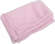 JEWEDECO Fluffy Blanket Throw Pink Pet Blanket Solid Fleece Pet Bedding for Cozy