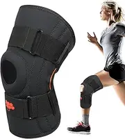 Sports Knee Braces for Men,Silicone Breathable Knee Compression Sleeve | Mesh Spring Support, Adjustable Double Side Stabilizer for Mountaineering And Running