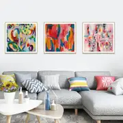 Colorful Abstract 3 Sets Canvas Wall Art