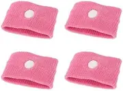 Anti-Nausea Wristbands by Prime Time Direct for Motion Sickness, Acupressure, Travel Bands - Pink (Pack of 2)