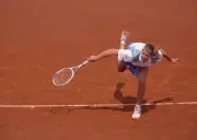Steffi Graf of Germany at the French Open Tennis Championships at - Old Photo 1