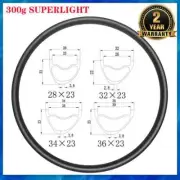 Superlight 29er MTB XC Asymmetric Carbon Mountain bike Rim Tubeless Clincher 28H