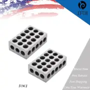ULTRA PRECISION 1-2-3 BLOCKS 23 HOLES .0002" MACHINIST 123 1 MATCHED PAIRS