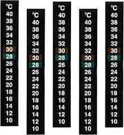 H HILABEE 5pcs Aquarium Parts Tank Thermometer Temp Stick Stick About 10-40