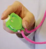Clover Knitting Row Stitch Counter Mini Kacha Sound Green Pendant Neck Style