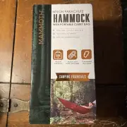 New Mammoth Nylon Parachute Hammock w/Portable Carry Bag Red/ Blue