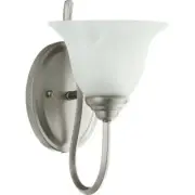 Quorum Spencer 1 Light Wall Mount, Classic Nickel - 5510-1-64