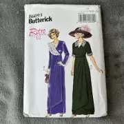 Butterick Pattern B6093 Sz 14-22 Edwardian Dress Retro 1912 Costume Cosplay