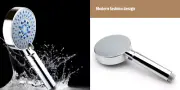 Hand Held Shower Head Massage Sprinkler Spray with 1.5m Hose Chrome Round