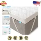 2-Inch Twin Memory Foam Mattress Topper, CertiPUR, Washable Cover, Soft Support