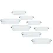 Pyrex 233 3qt and 232 2qt Glass Baking Dish Combo - 4-Pack