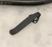Matte Black Titanium Deep Carry Pocket Clip For CRKT Squid Folding Knife