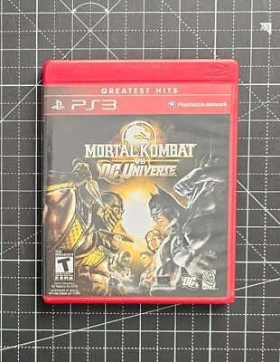 PS3 Mortal Kombat vs DC Universe Greatest Hits Custom Case - NO Game or Manual