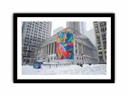 Snow Central Art Framed print