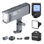 NEEWER Q3 200Ws 2.4G TTL Flash (2nd Version),1/8000 HSS Strobe Light Photography