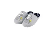 Peanuts Womens/Ladies Snoopy Slippers (Grey/White/Black) - UTNS7215