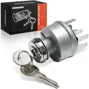 A-Premium Ignition Lock Cylinder with 2 keys Compatible with International Harvester & Jeep Vehicles - 1010, 1100B, 908B, AB120, AM80, C100, D1000, M1400, M Series Van, M1100, CJ3, Commando, Wagoneer