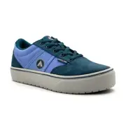 AIRWALK SAFETY Women's Venice Composite Toe EH Work Shoe Cornflower Blue Canvas
