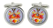 Leighton-linslade (England) Round Cufflinks in Box
