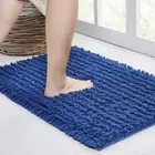 Walensee Bathroom Rug Non Slip Bath Mat (24x17 Inch Dark Blue) Water Absorbent