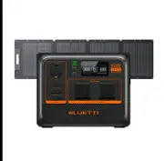 BLUETTI AC60P Portable Power Station | 600W 504Wh, AC60P+PV120D | 600W, 504Wh, 120W Solar Kit