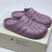 Adidas Adilette Clog Slip On Beach Slides Sandals Fig/Purple IF8654 Mens Size 11