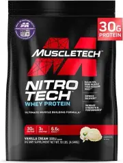 Whey Protein Powder, Nitro-Tech Whey Protein Isolate + Peptides, Lean Protein...