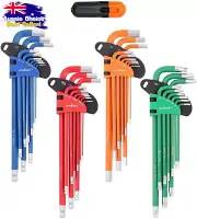 Allen Key Set 36pc Metric & Imperial Ball End Hex Torx Star Keys Long Arm