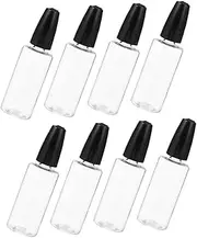 Hohopeti 8pcs Precision Tip Applicator Bottles Squeeze Glue Paint Bottles with Reusable Plastic for Quilling Model Making Crafting Leak Resistant Convenient
