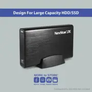 Vantec NexStar JX USB3.2 eSATA Ext Enclosure 2.5/3.5inch HDD, NST-358SU3-BK