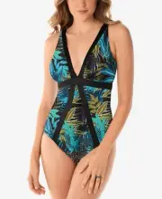 Miraclesuit Womens Printed One-Piece Swimsuit 12