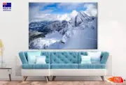 Alpine Skiing In British Columbia Wall Canvas Home Decor Australian Made Quality