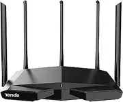Tenda AXE5700 Tri-Band WiFi 6E Router(TX27 Pro), 6GHz Band, High Power 5 * 6dBi Antennas, Wide Coverage, Intelligent Diagnostics, 160MHz Bandwidth, Up to 200 Devices