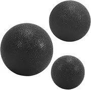 APLVFFZH Collection of 3 Massage Balls for Foot and Back Support, Fitness Equipment for Women, Black