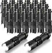 Fumete 20 Pieces LED Flashlight Mini 3 Mode Tactical Torch Small Water Resistant