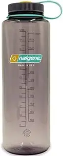 Nalgene Sustain Tritan BPA-Free Water Bottle Made with Material Derived from 50% Plastic Waste, 48 OZ, Wide Mouth, Aubergine