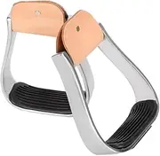 KUIDAMOS Horse Riding Stirrups, Western Stirrups for Saddle Cushioned Western Stirrups Die Casting Technology Aluminum Material Non Slip for Western Stirrups for Horse Riding Stirrups