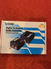 Vanco Digital to Analog Audio Converter NIB