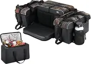 KEMIMOTO ATV Storage Bags With Cooler, 76L Large Rear Rack Bag, Upgrade Cargo Rear Seat Bag Compatible With Polaris Sportsman Fourtrax Can Am Kawasaki Artic Cat