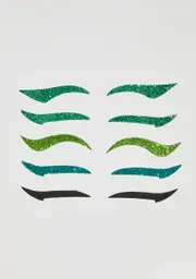 Green Attention Grabber Eyeliner Stickers