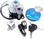 Ignition Lock Switch for Virago Xv125 1990 1991 1992 1993 1994 1995-2005 2006 2007 2008 2009 2010 Motorcycle Ignition Switch Helmet Steering Lock Cap Lock