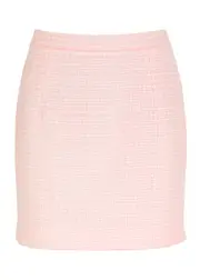Alessandra Rich Sequin-embellished Tweed Mini Skirt - Light Pink - 42 (UK10 / S) 42 (UK10 / S)