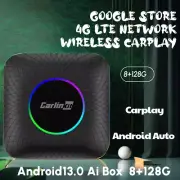 Android 13.0 Wireless Apple Carplay Ai Box Android Auto 8+128G Multimedia Player