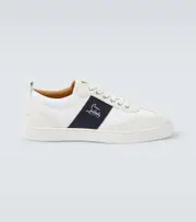 [Christian Louboutin] Christian Louboutin Retero leather and canvas sneakers AU 8 white