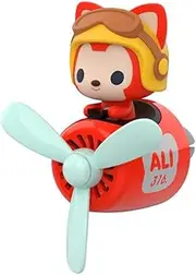 ERDONE 2022 Best Car Air Fresheners with 2pcs Fragrance Tablets,Cute Car Diffuser Cartoon Outlet Fan Air Diffuser,Creative Automotive Propeller Air Freshener Car Perfume Decoration for Women Man,Ali
