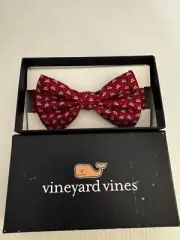 Vineyard Vines Red Graduation Silk Boys’ Bow Tie NWT