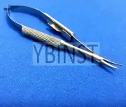 AUTOCLAVABLE PASSIVATED BARRAQUER MICRO SURGERY DELICATE NEEDLE HOLDER 4" CURVED